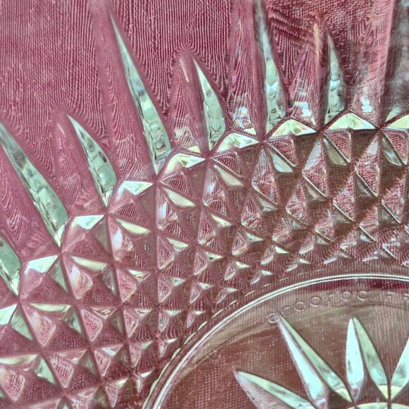 Stunning Arcoroc France Diamond Starburst Pattern Tempered Glass.  Circa Late 50 - Picture 3 of 8